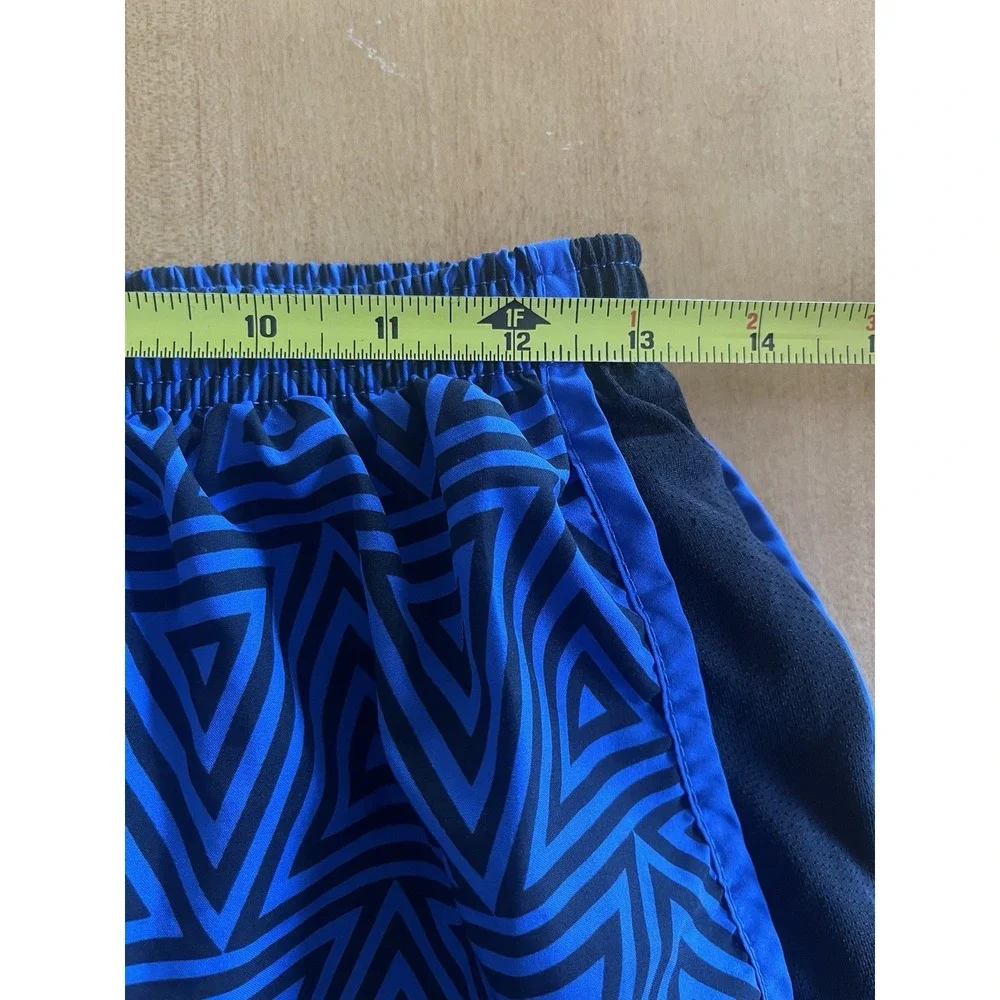 Nike Dri-Fit Women's Black & Blue Tempo Running Shorts w/ Lining Size M Athletic